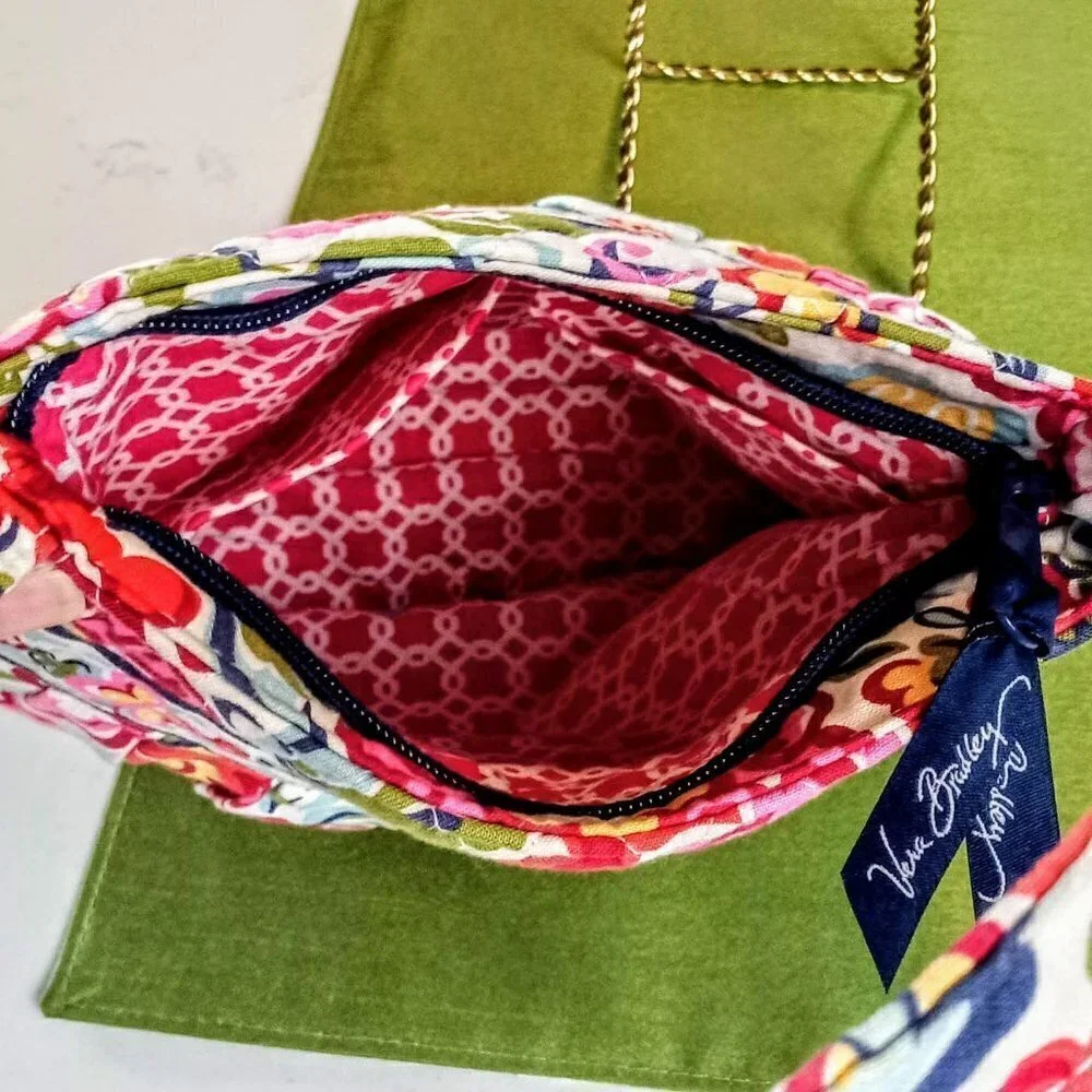 Vera Bradley Multicolor Floral Print Pleated Bag